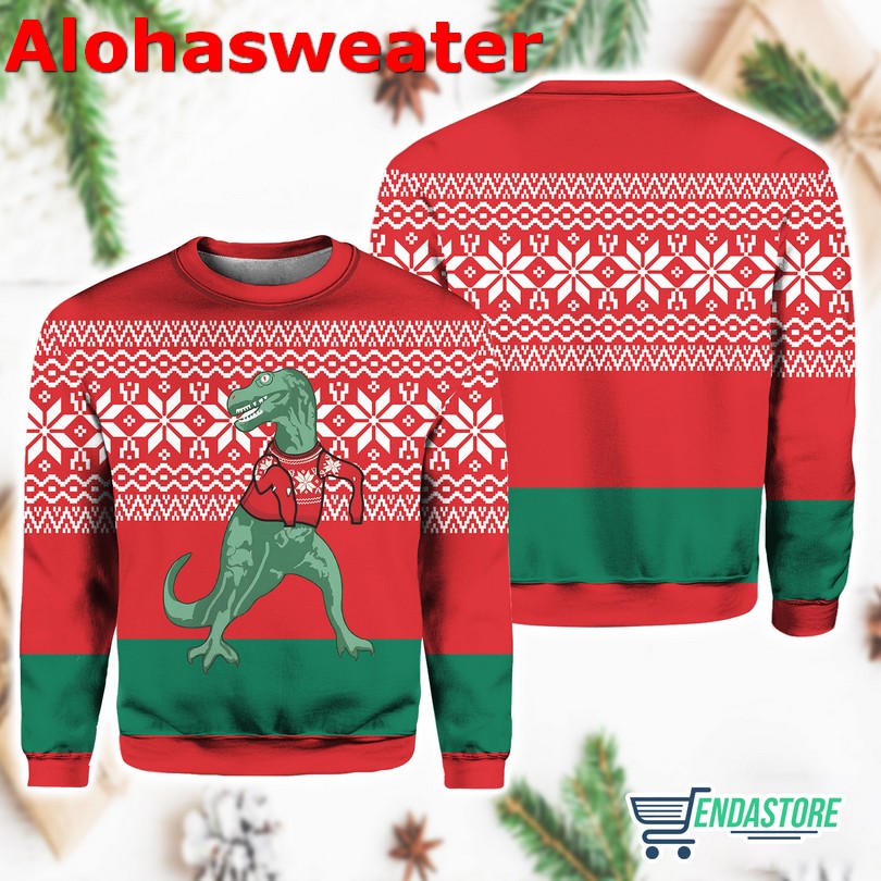 Dinosaur Jumper Christmas Ugly Christmas Sweater