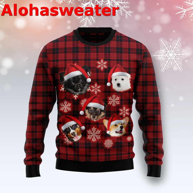 Dog Christmas snowflake Christmas sweater