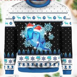 Dolphin With Snowflakes Christmas Sweater