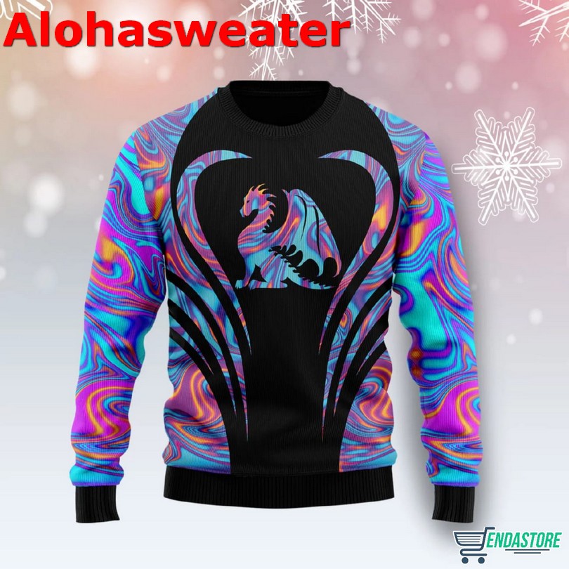 Dragon Christmas List Ugly Christmas Sweater