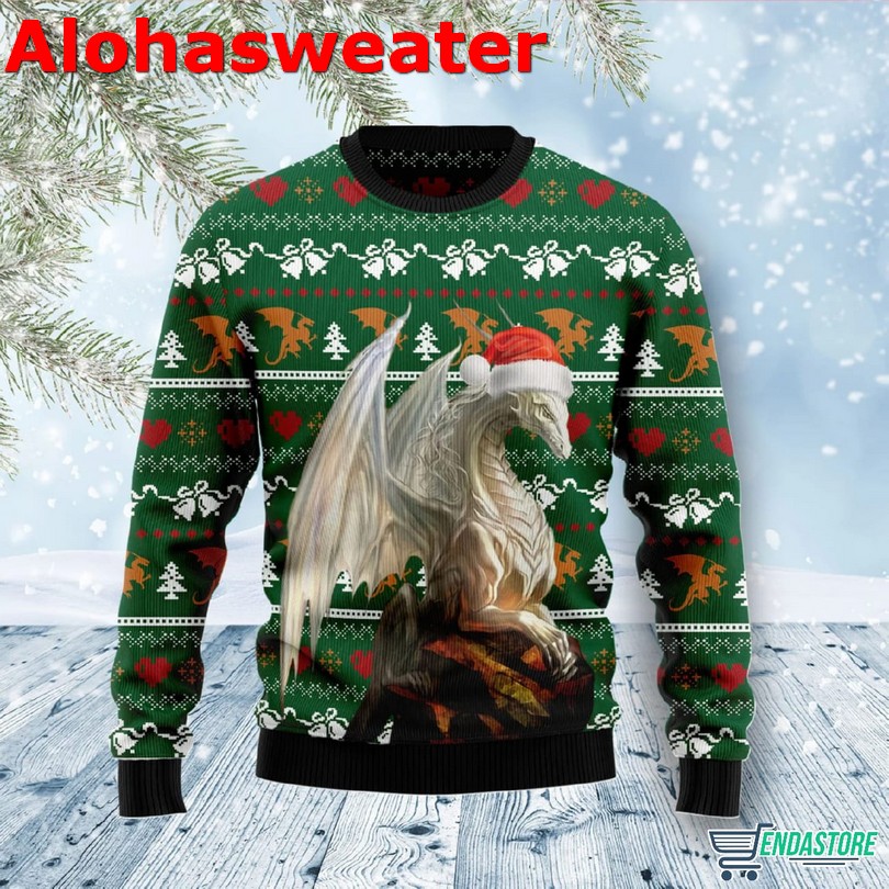 Dragon Color Ugly Christmas Sweater