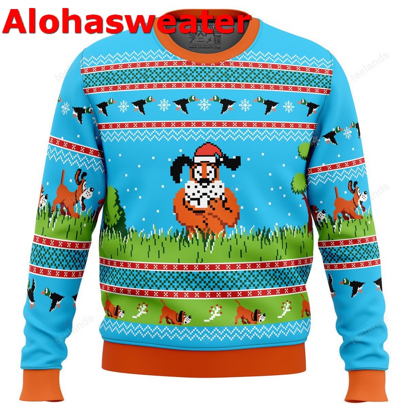 Duck hunt ugly Christmas sweater