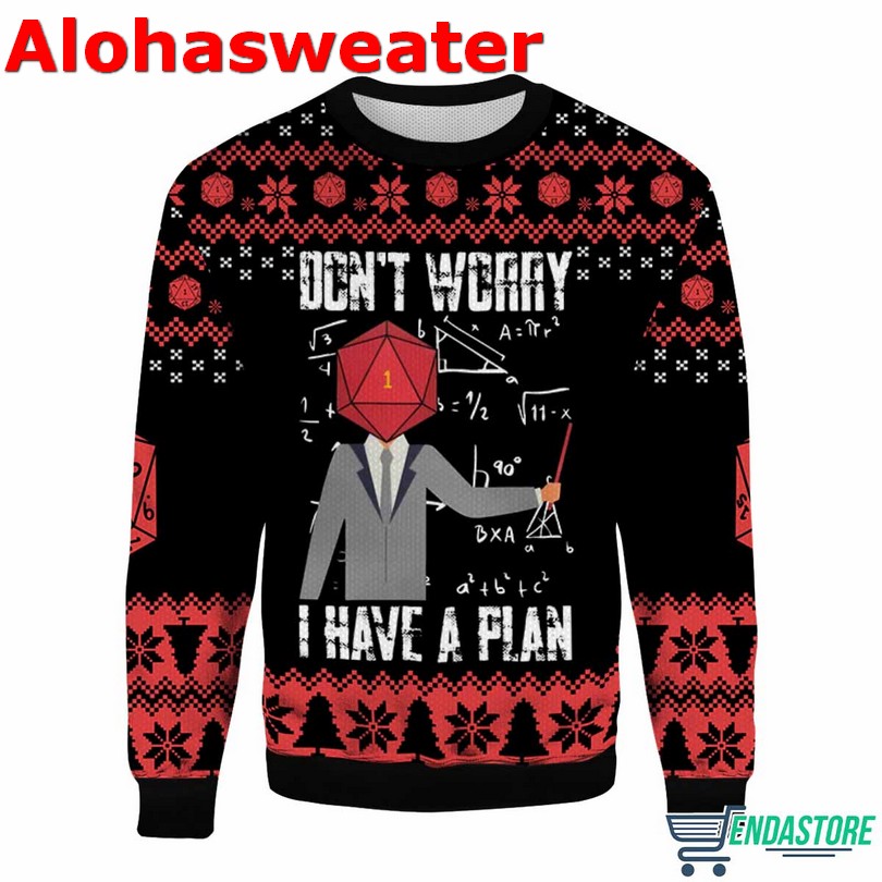 Dungeons Dragons Don’t Worry I Have A Plan Ugly Christmas Sweater