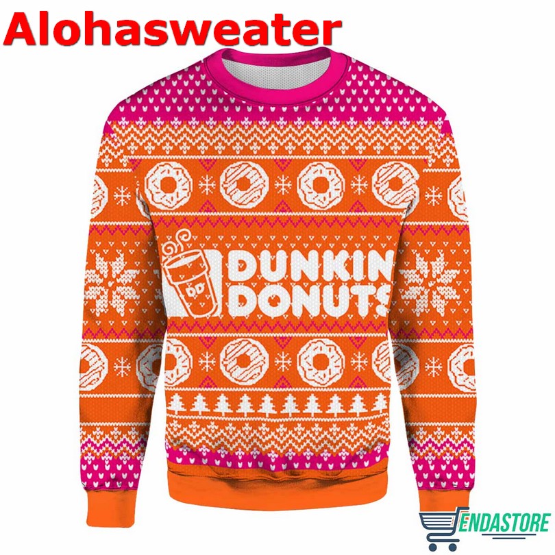 Dunkin Donuts Ugly Christmas Sweater