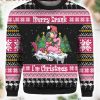 Flamingo On The Naughty Unisex Womens & Mens Ugly Christmas Sweater