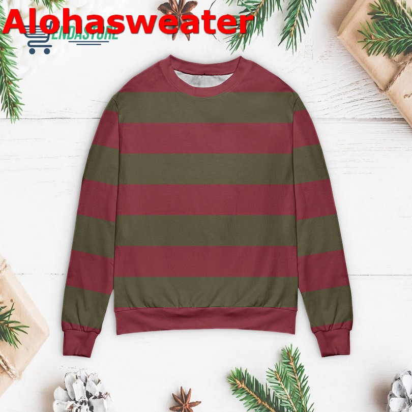 Freddy Krueger the nightmare on Elf street Christmas sweater Freddy Krueger the nightmare on Elf street Christmas sweater