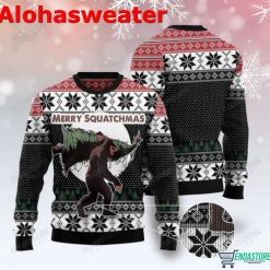 Funny Bigfoot Merry Squatchmas Ugly Christmas Sweater