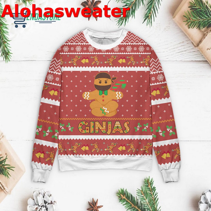 Gingerbread ginjas Christmas sweater