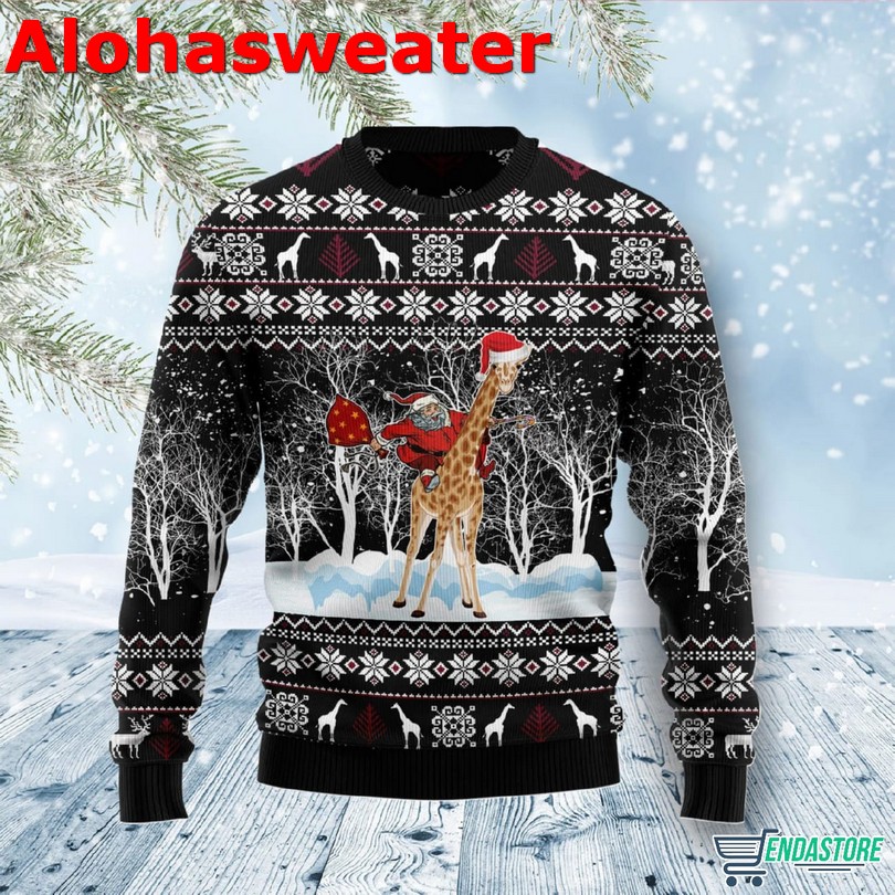 Giraffe Funny Ugly Christmas Sweater