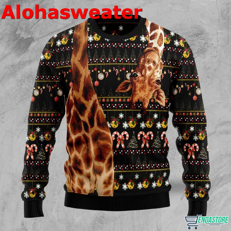 Giraffe Christmas sweater