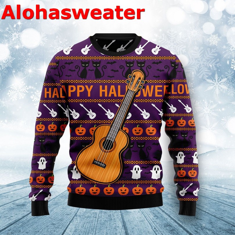Guitar Christmas Ugly Christmas Sweater Guitar Christmas Ugly Christmas Sweater