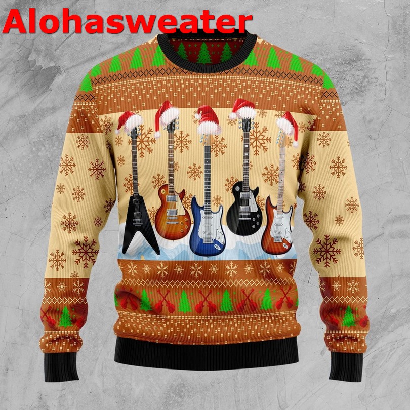 Guitar Halloween Christmas sweater Guitar Halloween Christmas sweater