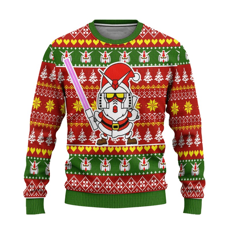 Gundam Anime Christmas sweater