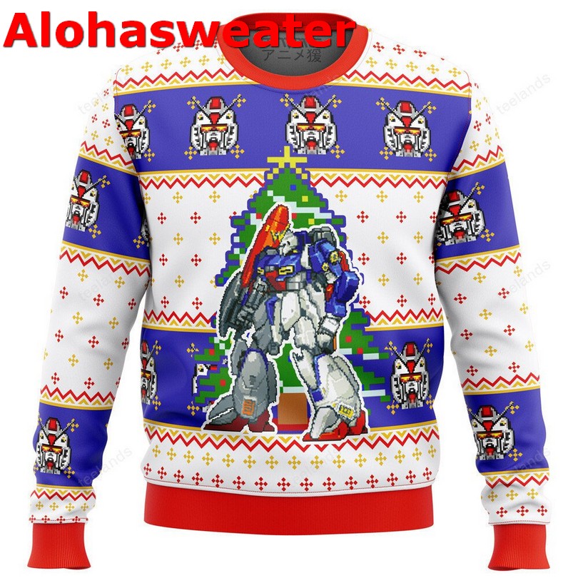 Gundam wing sprites Christmas sweater