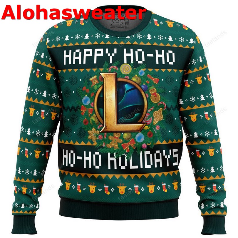 Happy hockey days ugly Christmas sweater