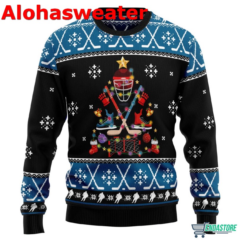 Happy hockeyday Christmas sweater
