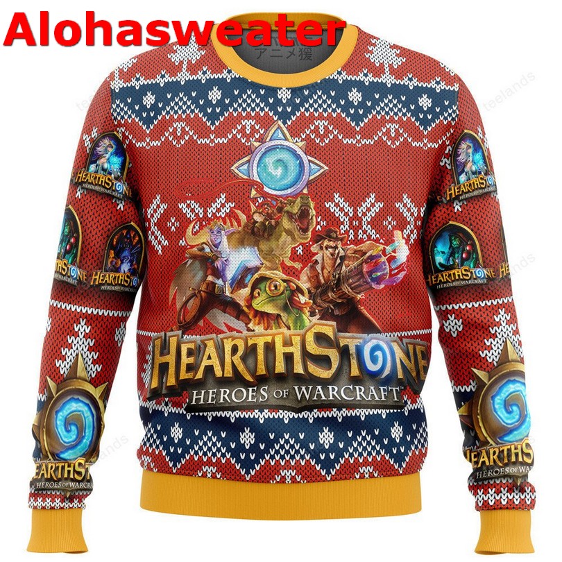 Hearth Stone heroes of warcraft Christmas sweater