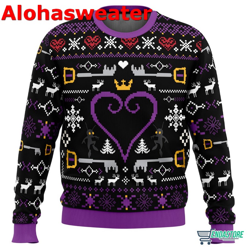 Hearts Kingdom Hearts Ugly Christmas Sweater