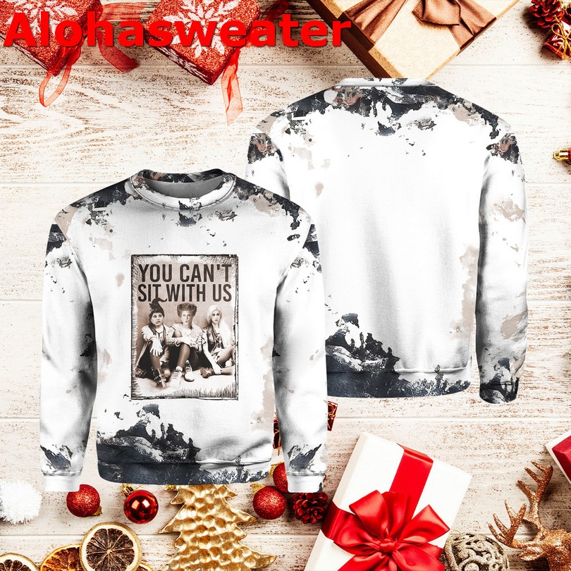 Hocus Pocus You Can’t Sit With Full Print Vintage Sweatshirt SDDEWCBR-1
