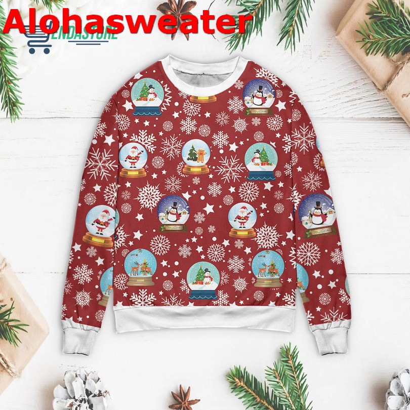 Holly jolly merry and bright pattern Christmas sweater
