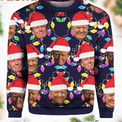 Humorous Trump Face Ugly Christmas Sweater